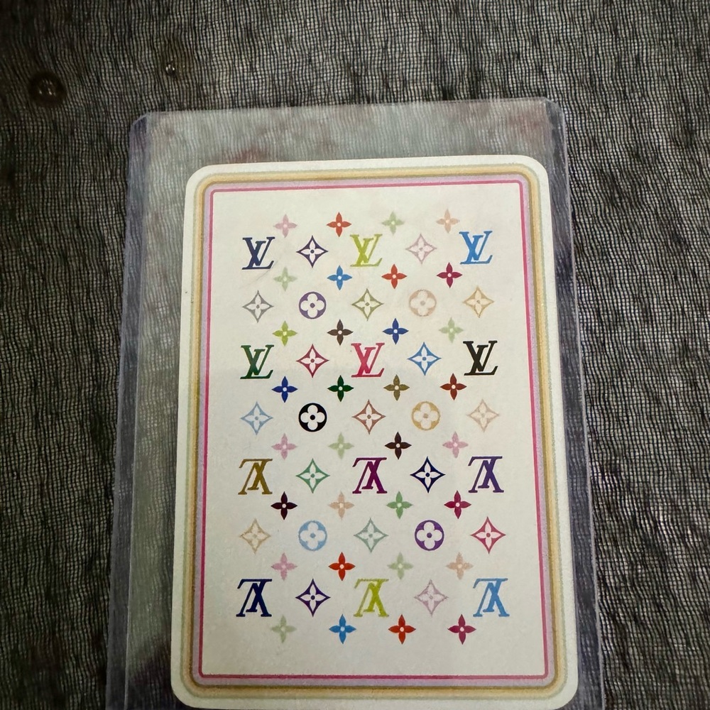 Louis Vuitton Multicolor Monogram Card Ace of spades